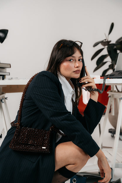 THE CEO BAG - BRONZE BROWN